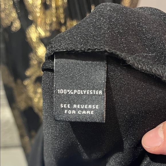 MSK Elegant Black and Gold Maxi Dress NWT - Picture 9 of 9